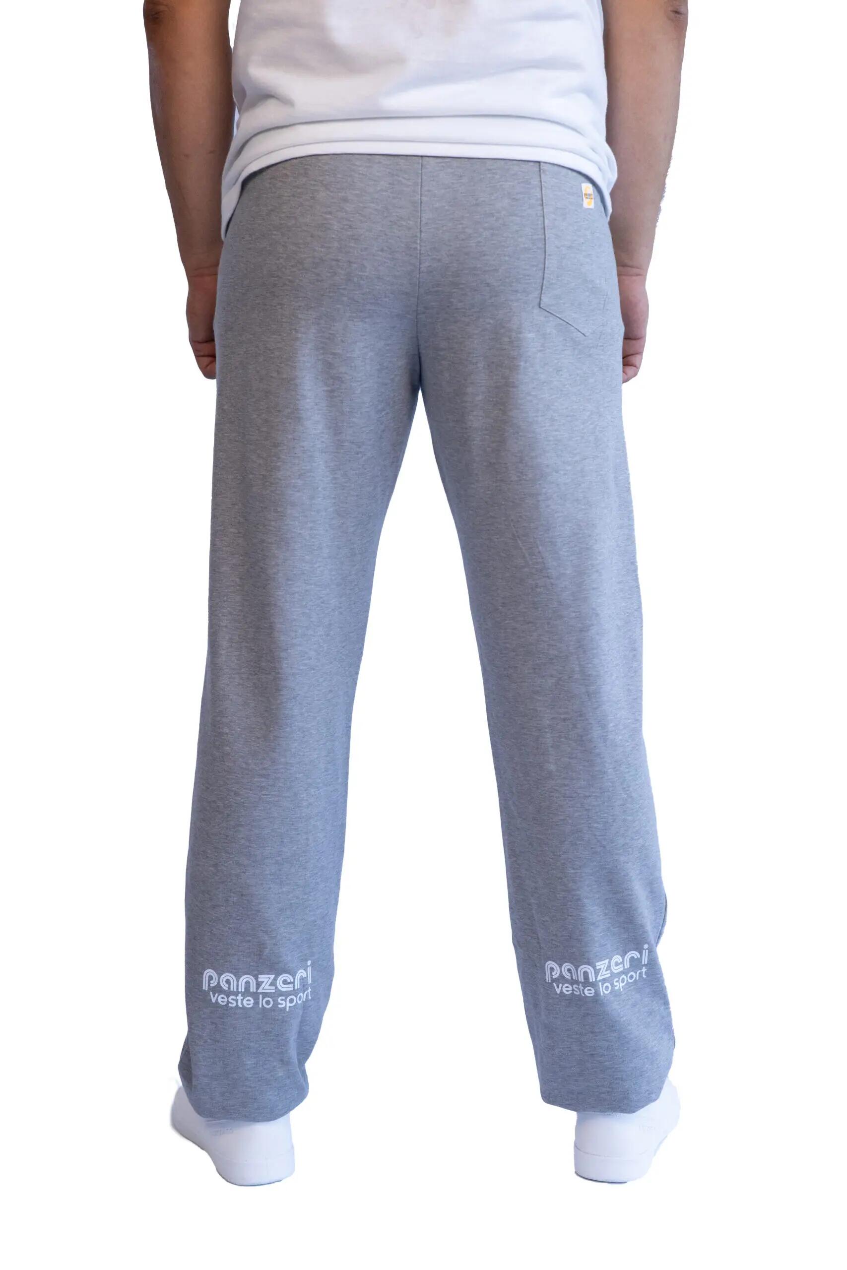 Jogging Panzeri Mixte  - Uni H - Gris Chiné / Blanc 5/6