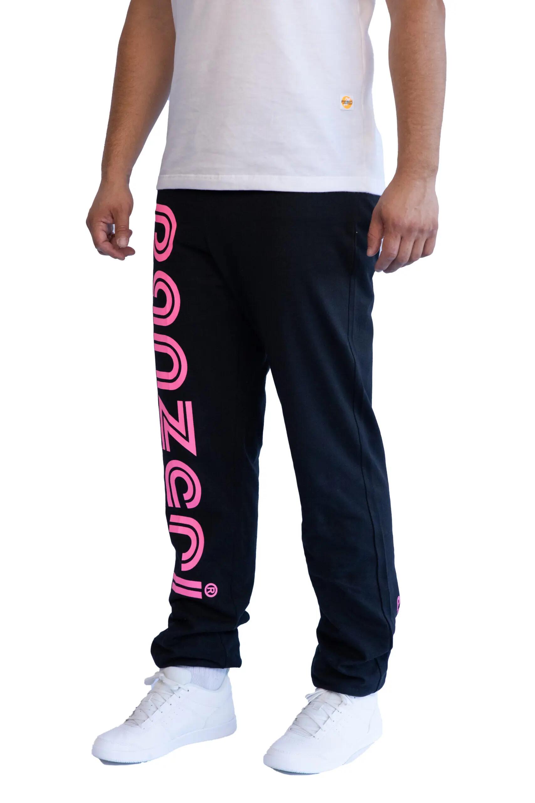 Jogging Panzeri Mixte  - Uni H - Noir / Rose Fluo 3/6