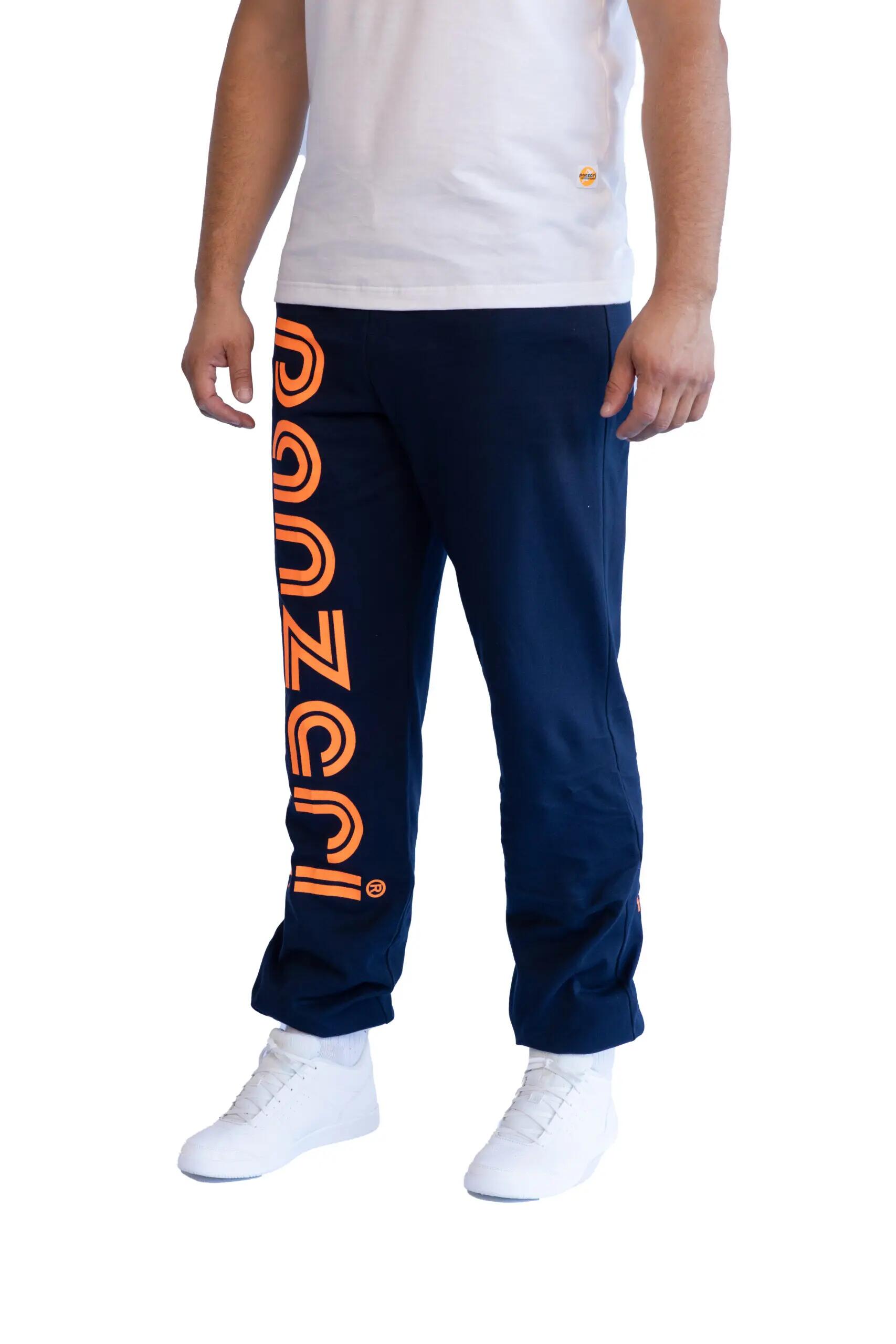 Jogging Panzeri Mixte  - Uni H - Bleu Marine / Orange Fluo 3/6