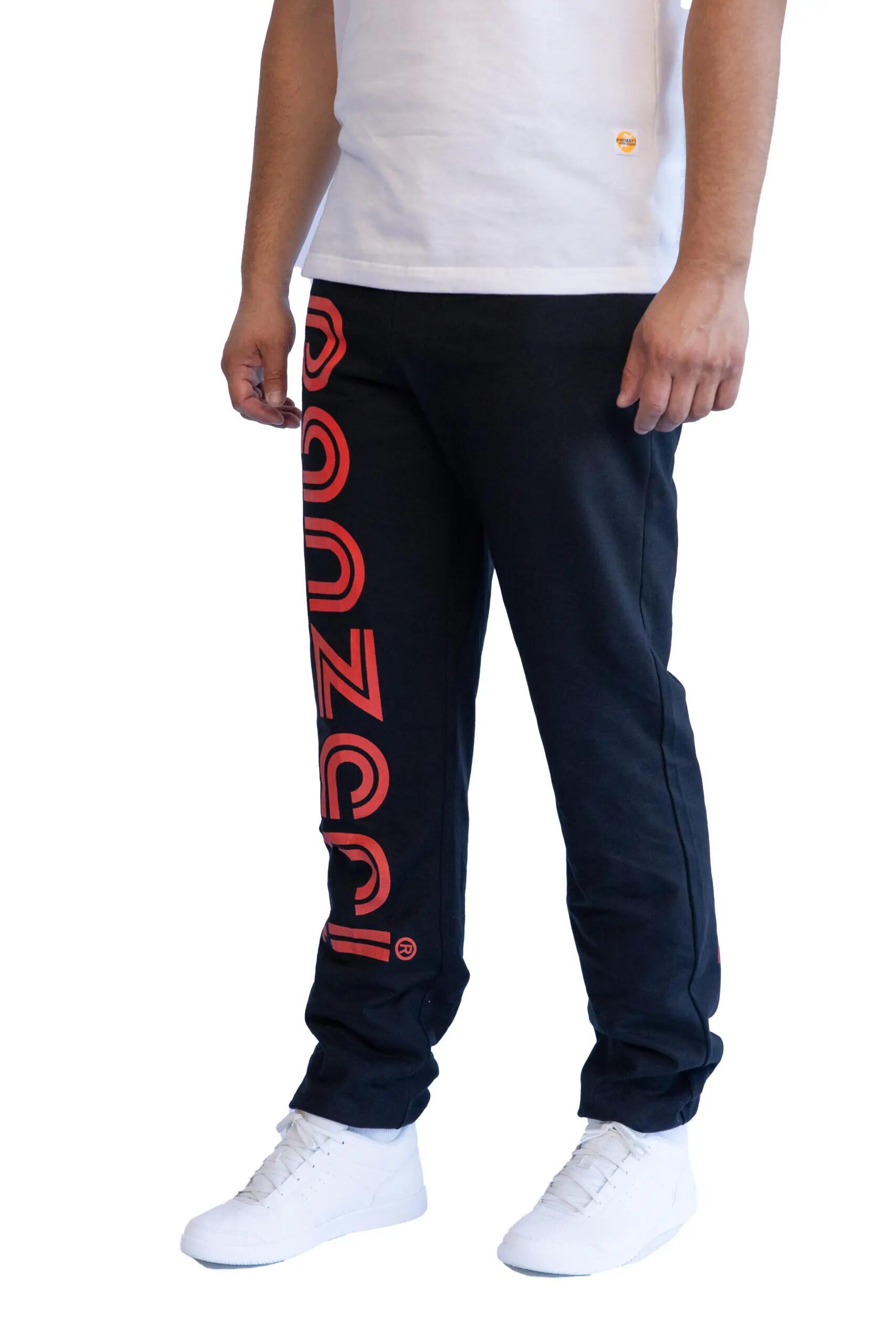 Jogging Panzeri Mixte  - Uni H - Noir / Rouge 3/6