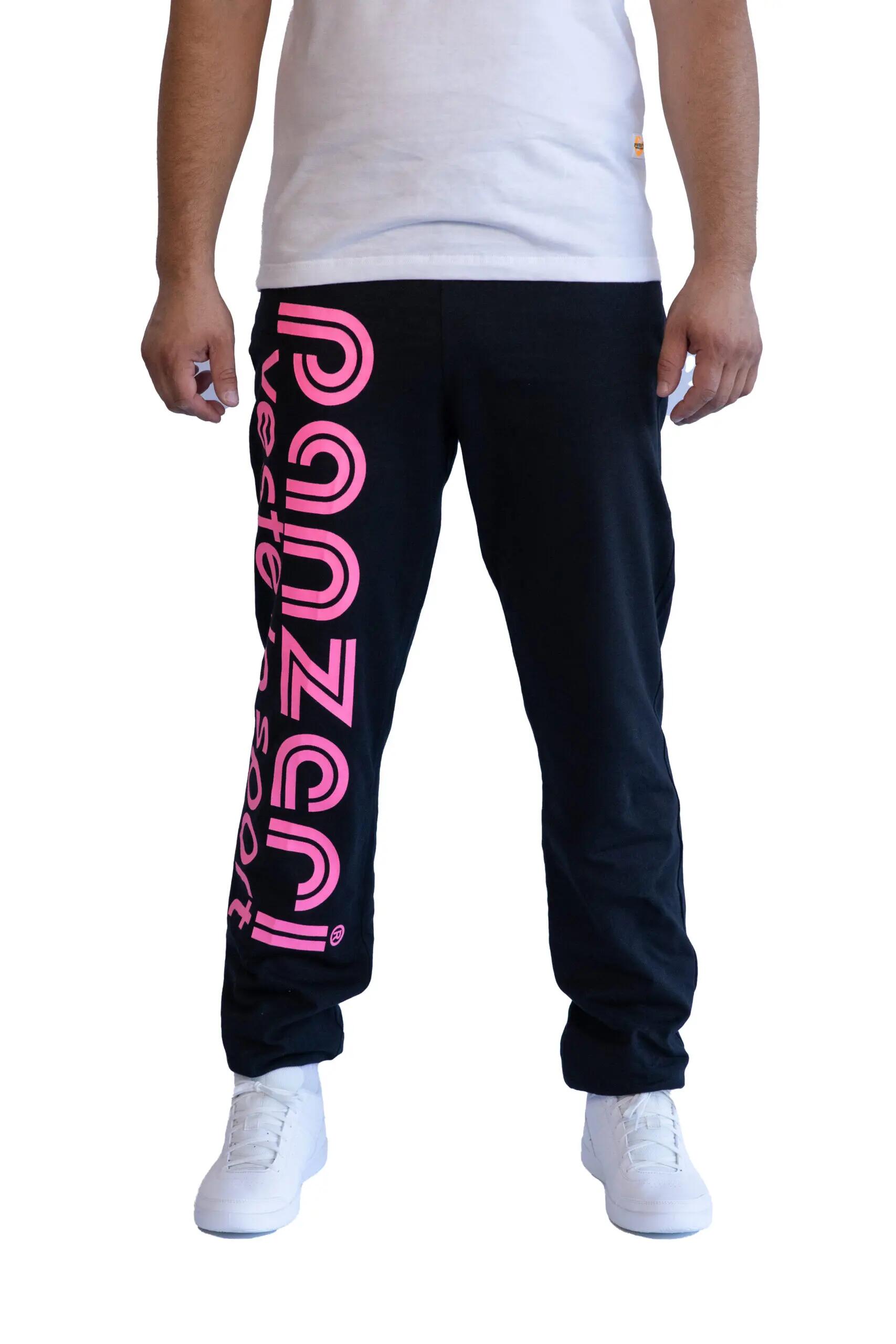 Jogging Panzeri Mixte  - Uni H - Noir / Rose Fluo 2/6