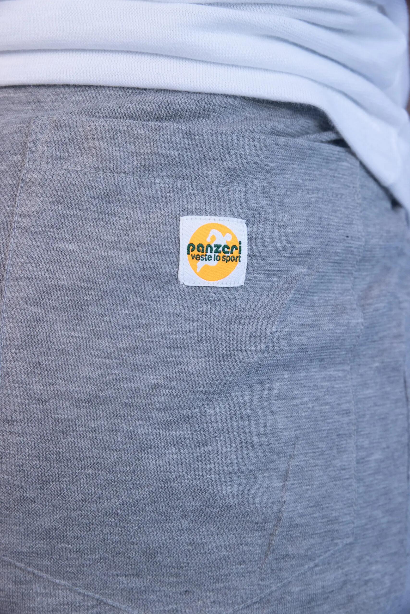 Jogging Panzeri Mixte  - Uni H - Gris Chiné / Blanc 4/6