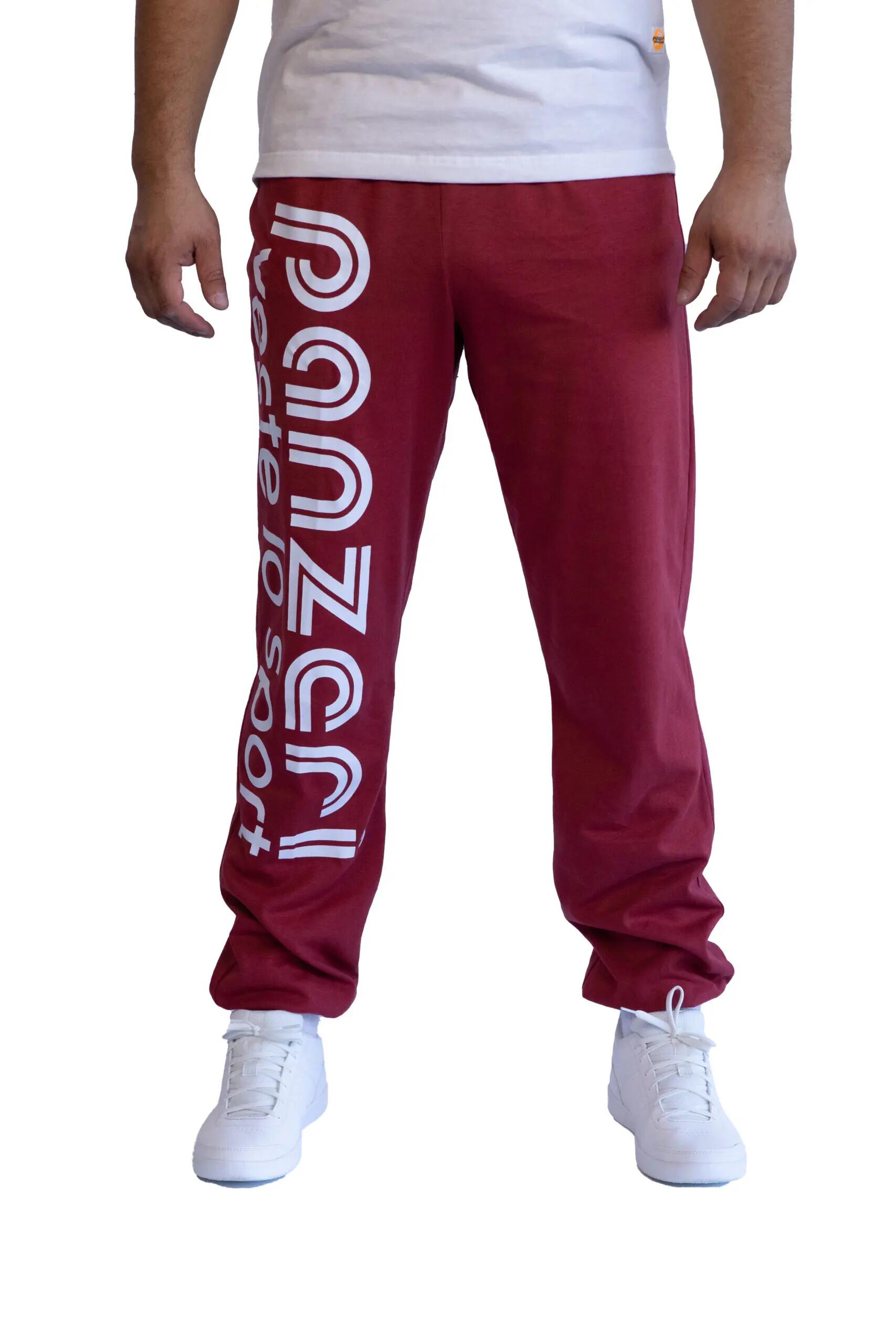 Jogging Panzeri Mixte  - Uni H - Bordeaux / Blanc 2/5