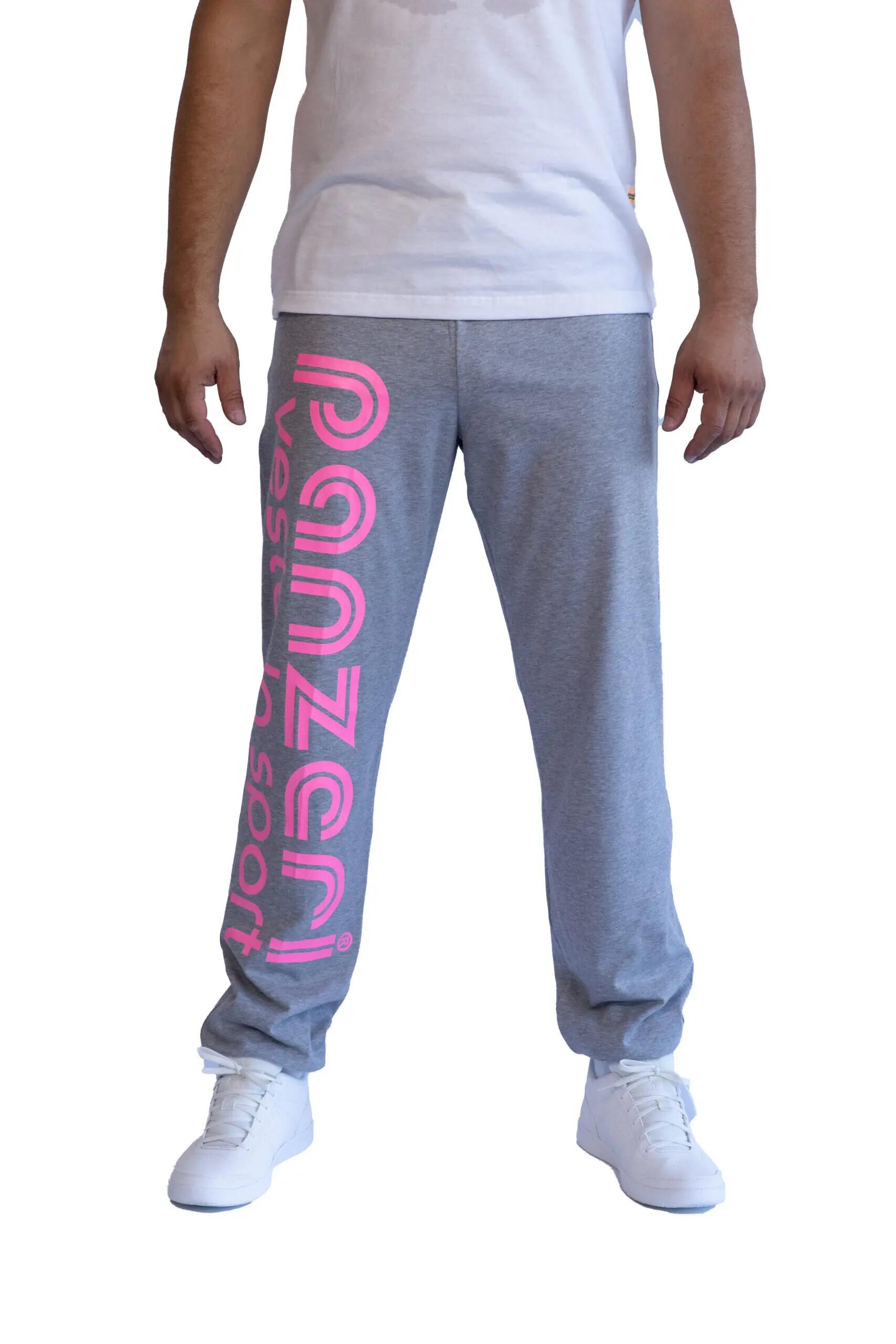 Jogging Panzeri Mixte  - Uni H - Gris Chiné / Rose Fluo 2/6