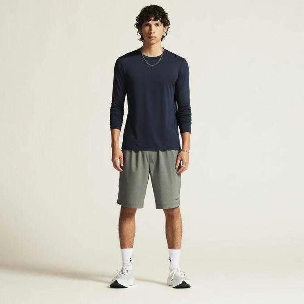 Heren ADV Essence Tshirt met lange mouwen (Marineblauw) 6/7