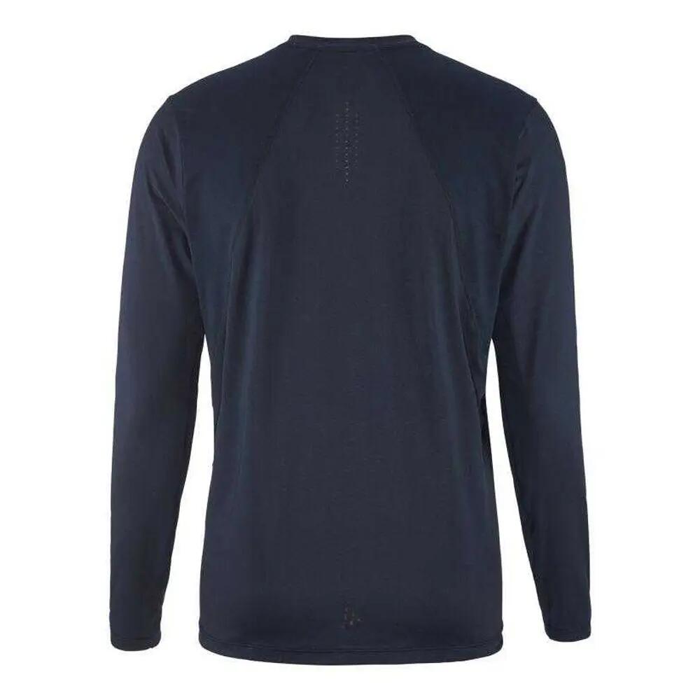 Heren ADV Essence Tshirt met lange mouwen (Marineblauw) 2/7