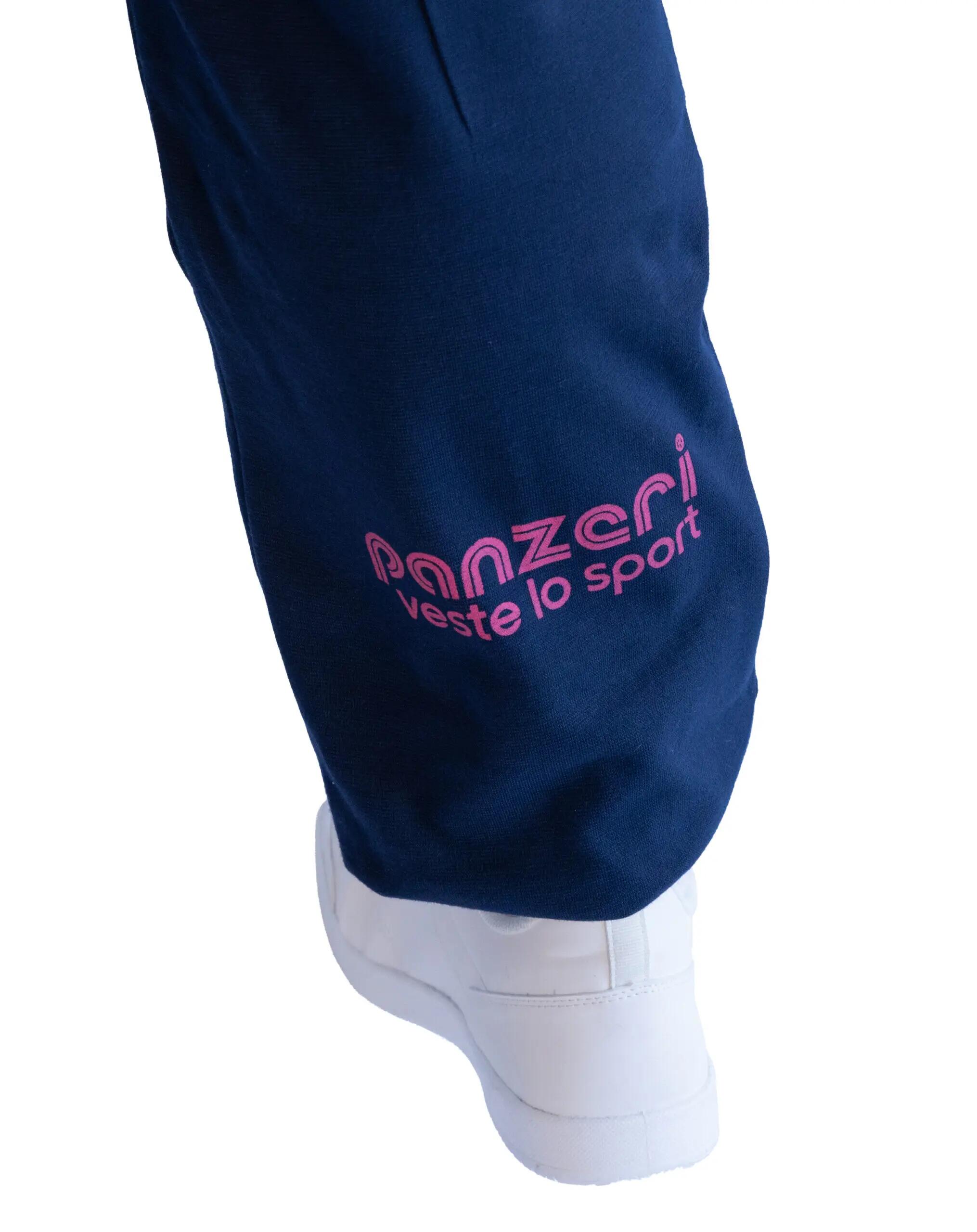 Jogging Panzeri Mixte  - Uni H - Bleu Marine / Fuchsia 6/6