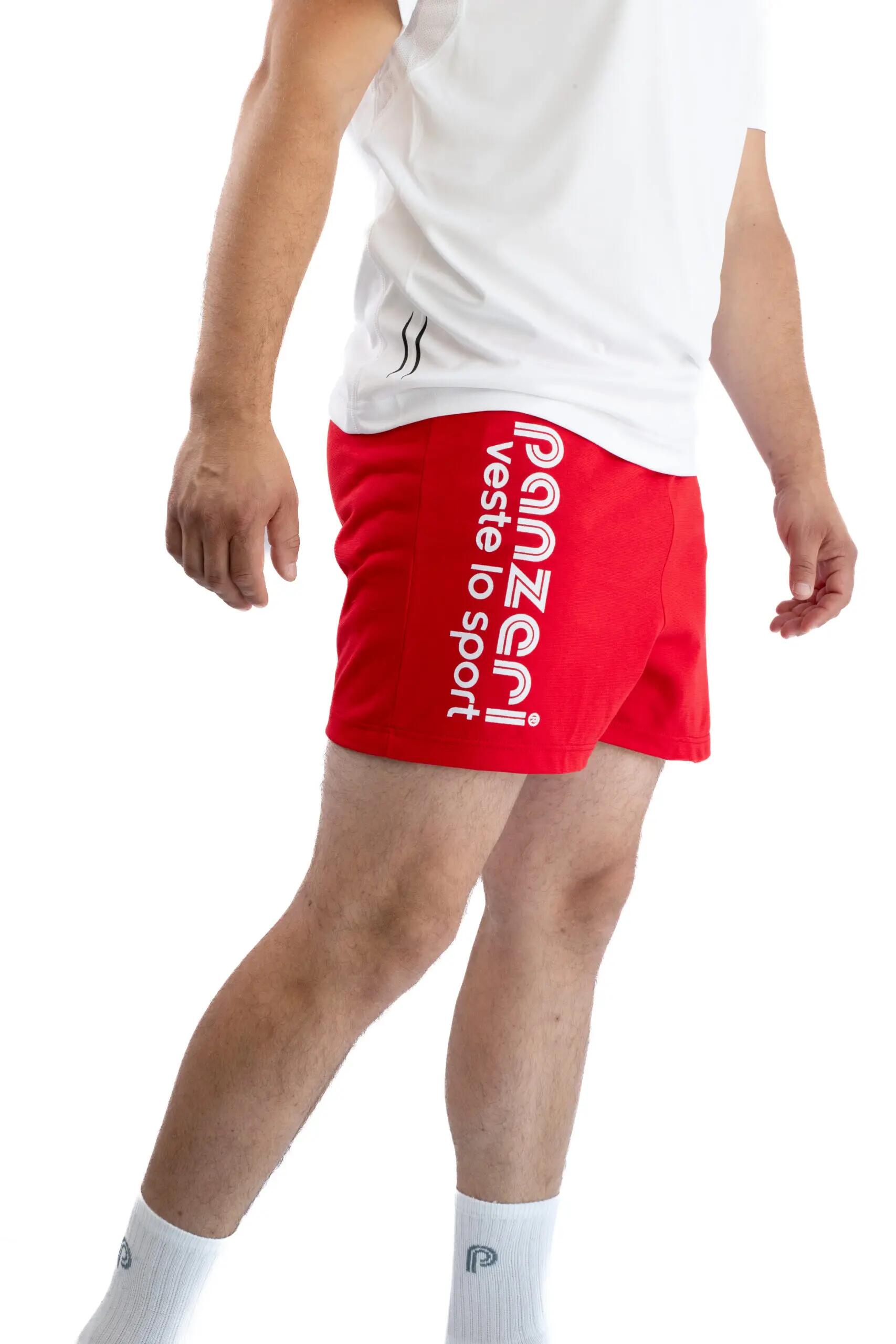 Short Panzeri Mixte  - Uni A - Rouge / Blanc 4/5