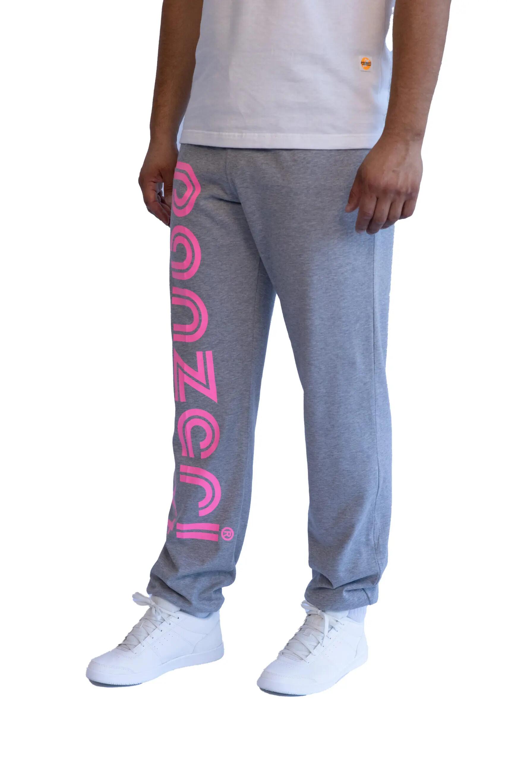 Jogging Panzeri Mixte  - Uni H - Gris Chiné / Rose Fluo 3/6