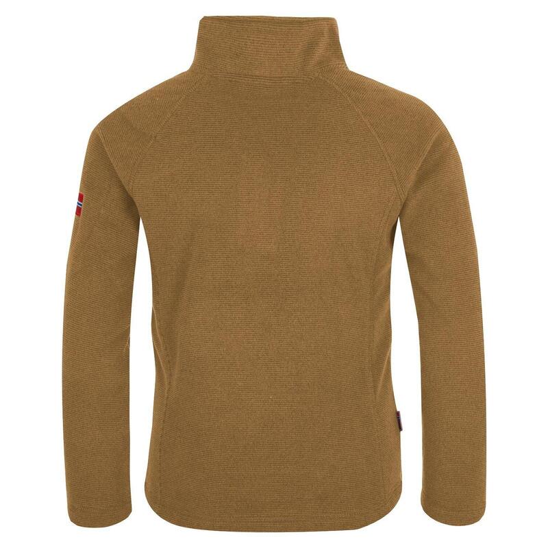 Pull à zip en laine polaire pour enfants Rondane Bronze