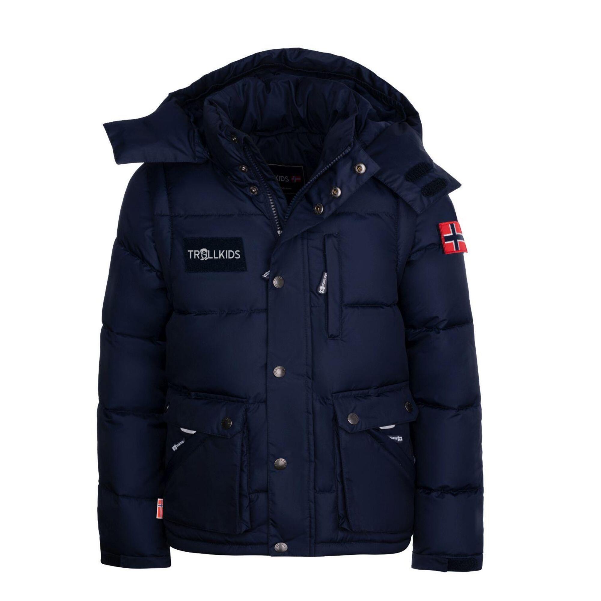 Children's navy blue Holmdalen XT Zip Off Parka Jacket