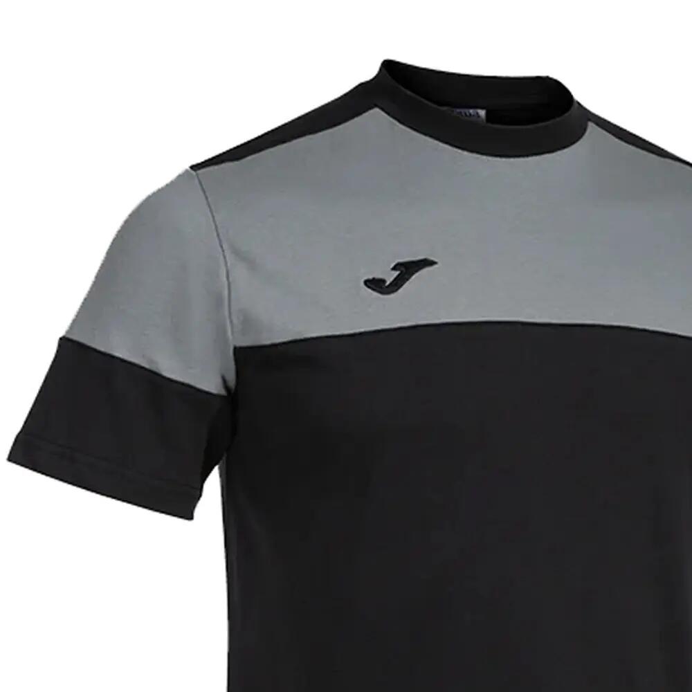 Maglietta Blocchi Di Colore Uomo Joma Nero Grigio 3/3