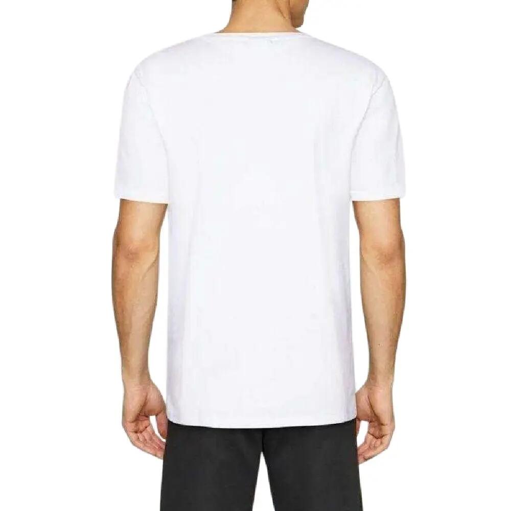 Mens Brod Cotton TShirt (Pack of 2) (White/Black) 2/6