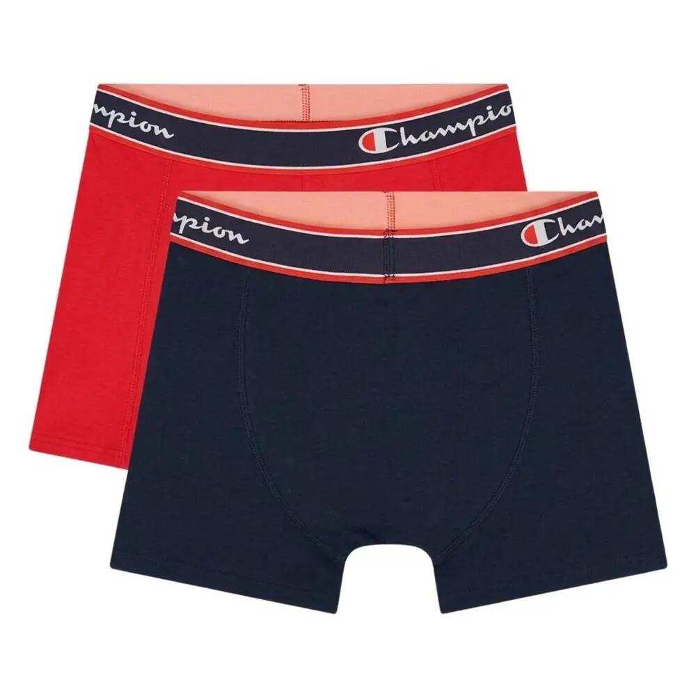Boxer Misto Cotone Uomo Misura Confezione 2 Champion Nero Rosso 2/5