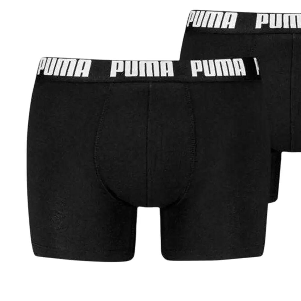 Boxershorts van katoenmix voor heren (set van 2) (Zwart, Wit) 3/4