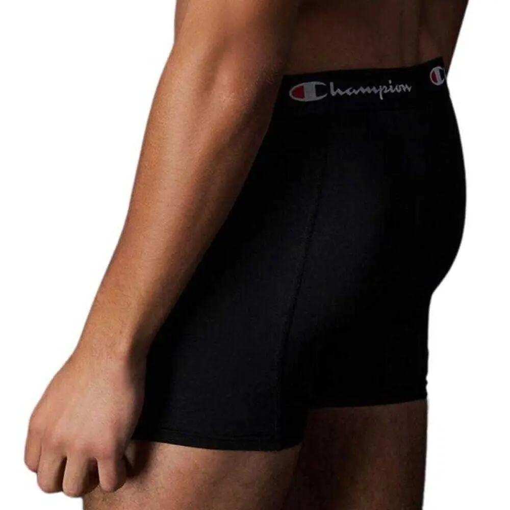Boxer Logo Uomo Misura Confezione 2 Champion Nero Argento 7/7