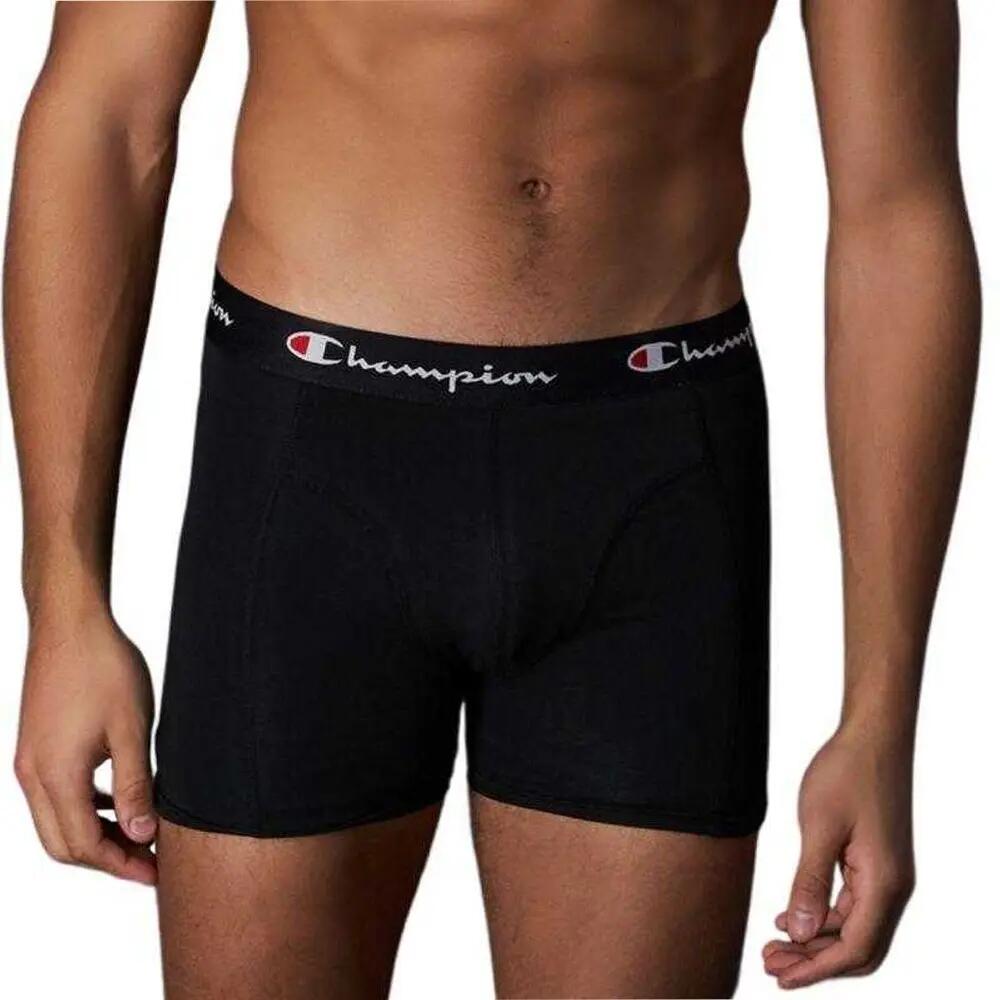 Boxer Logo Uomo Misura Confezione 2 Champion Nero Argento 6/7
