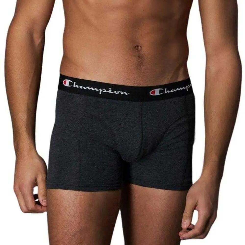 Boxer Logo Uomo Misura Confezione 2 Champion Nero Argento 4/7