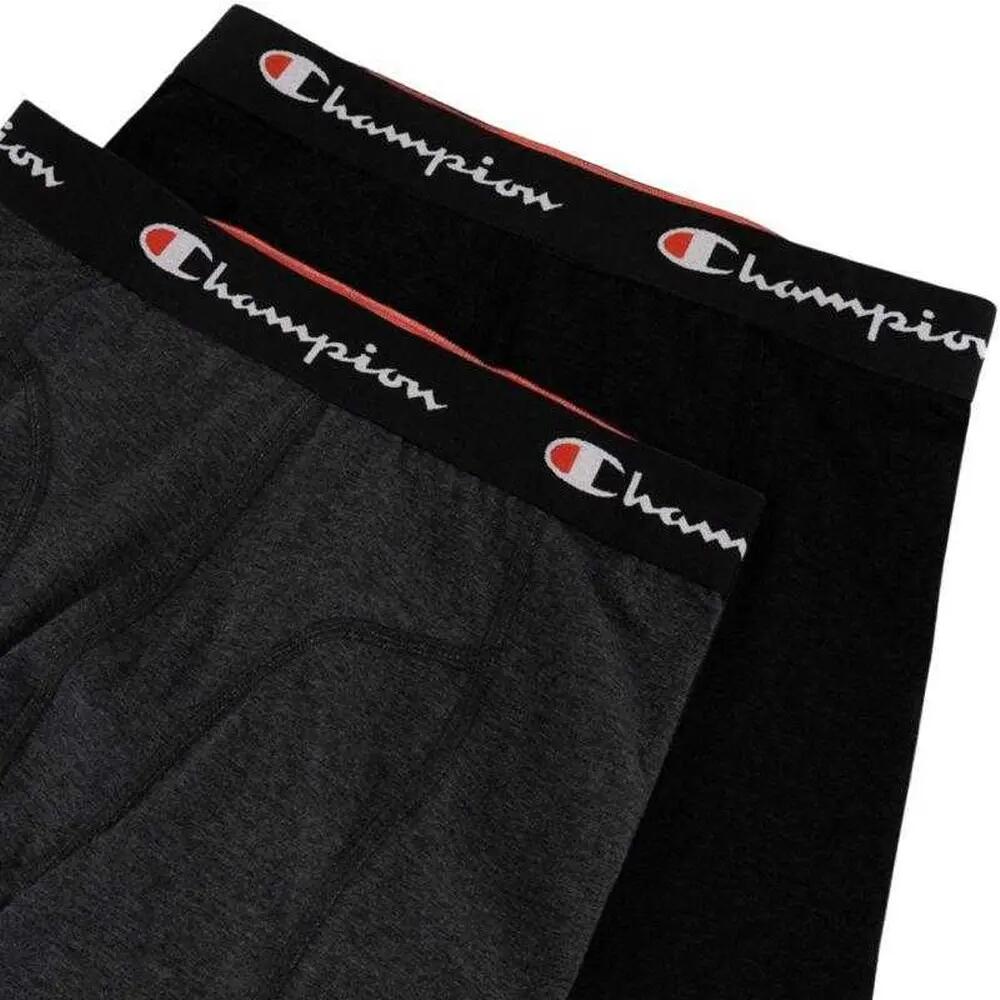 Boxer Logo Uomo Misura Confezione 2 Champion Nero Argento 3/7