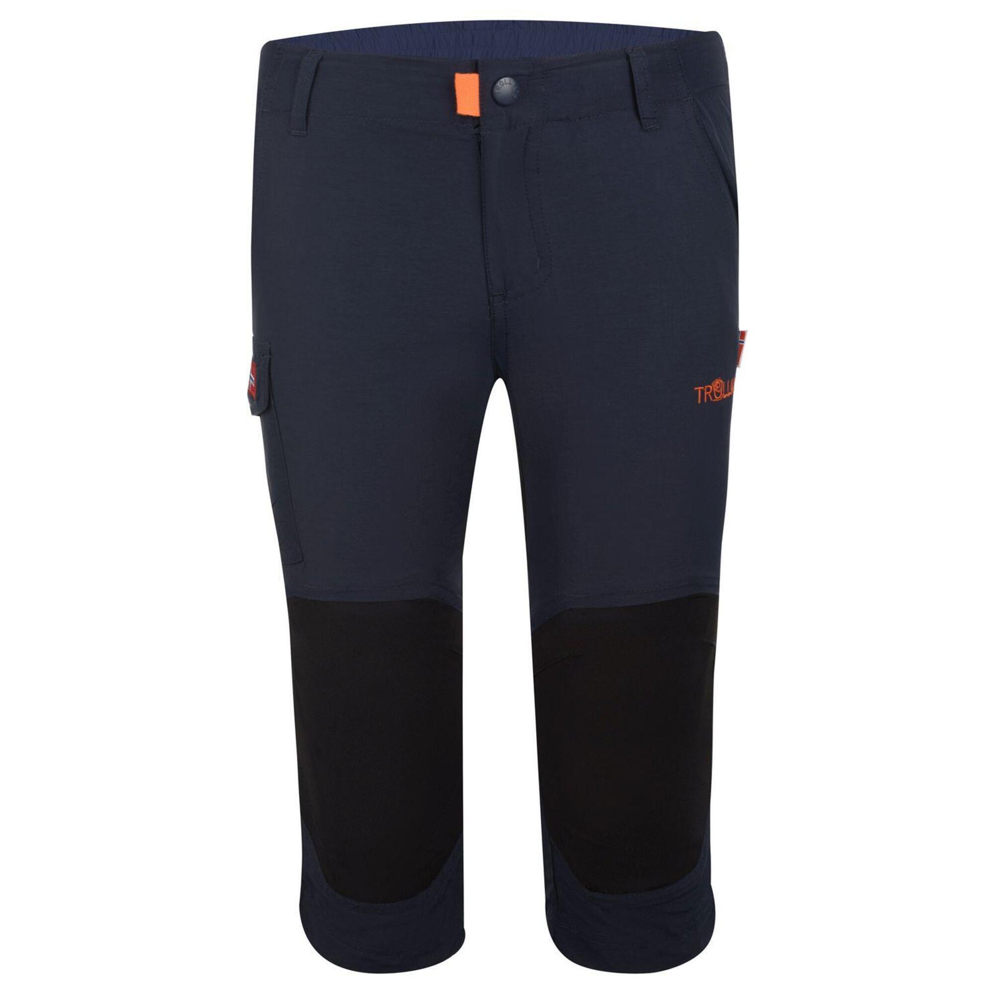 Pantaloni da trekking Hammerfest per bambini blu navy / arancione