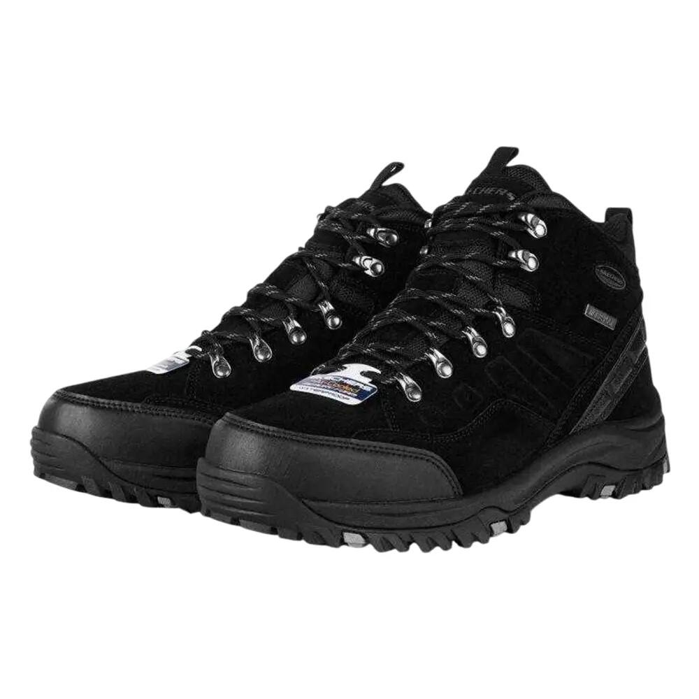 Mens Relment Pelmo Leather Waterproof Relaxed Fit Hiking Boots (Black) 4/7