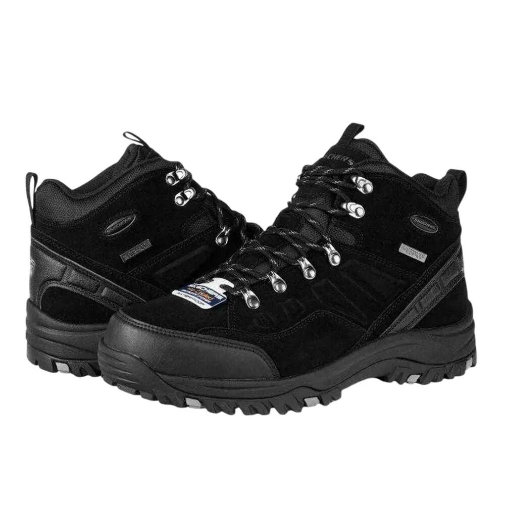 Mens Relment Pelmo Leather Waterproof Relaxed Fit Hiking Boots (Black) 3/7