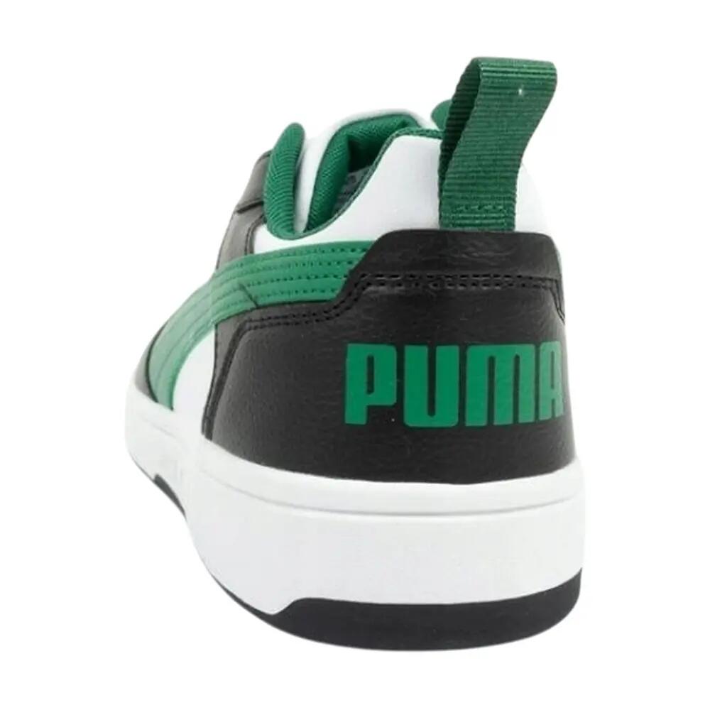 Sneaker "Rebound V6", Ökologisches Leder Herren Weiß/Schwarz/Grün 2/5