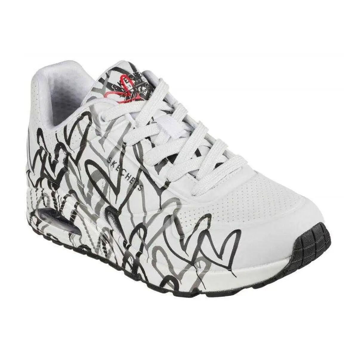 Încălțăminte Drumeții În Natură Skechers Uno Graffiti Heart Femei