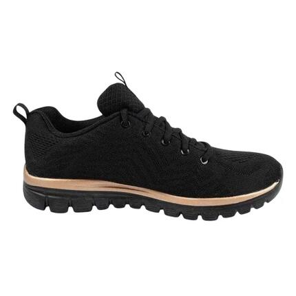 Zapatillas Skechers Get Connected, Negro, Mujer