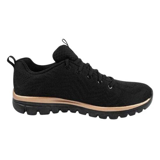 Zapatillas Skechers Get Connected, Negro, Mujer