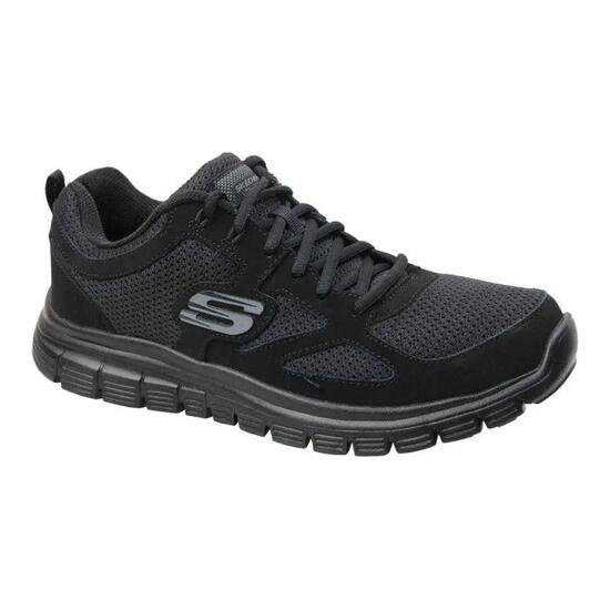 Zapatillas Deportivas de Cuero Burns Agoura Entrenamiento para Hombre Negro