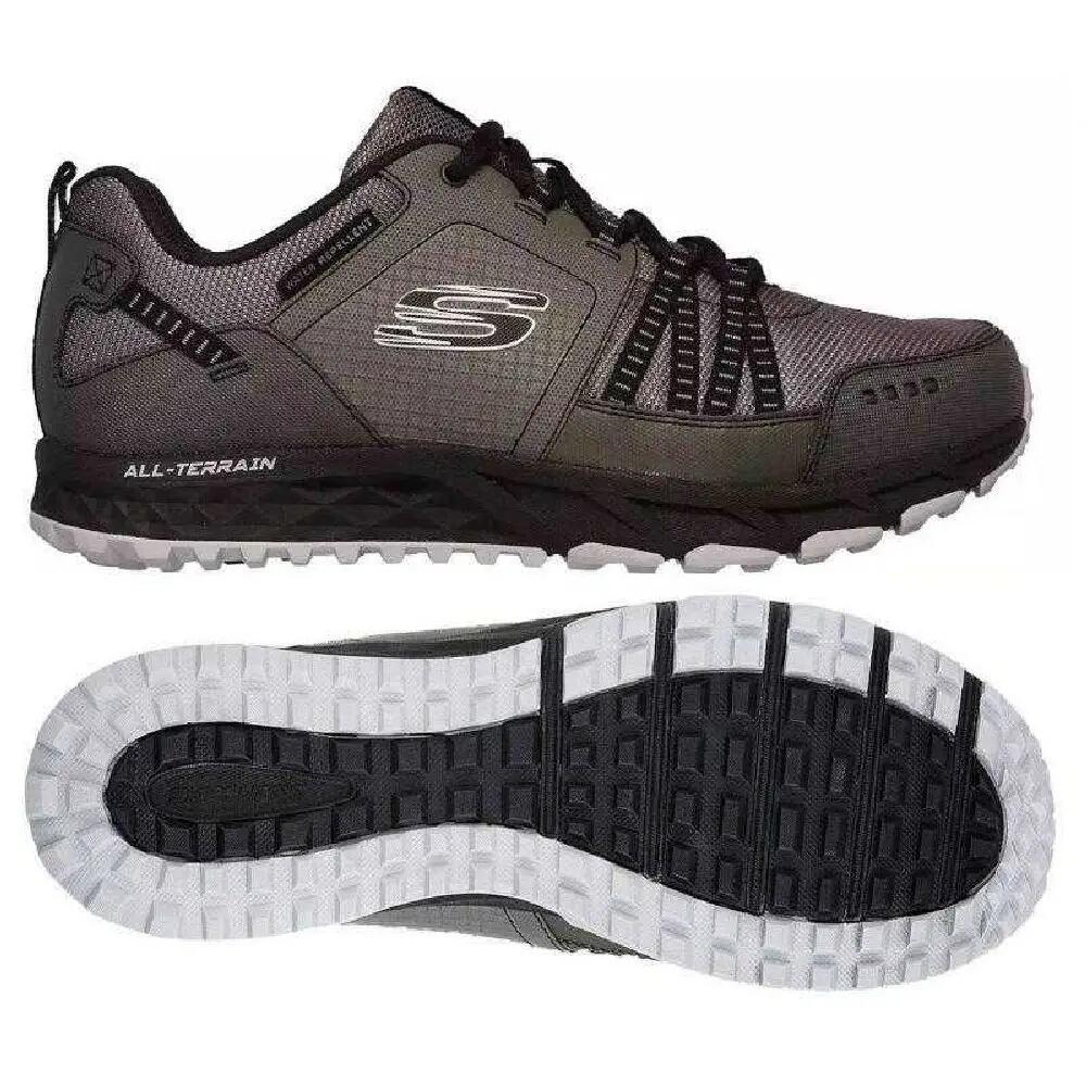 Mens Escape Plan Leather Waterproof Trekking Shoes (Grey/Silver) 6/7