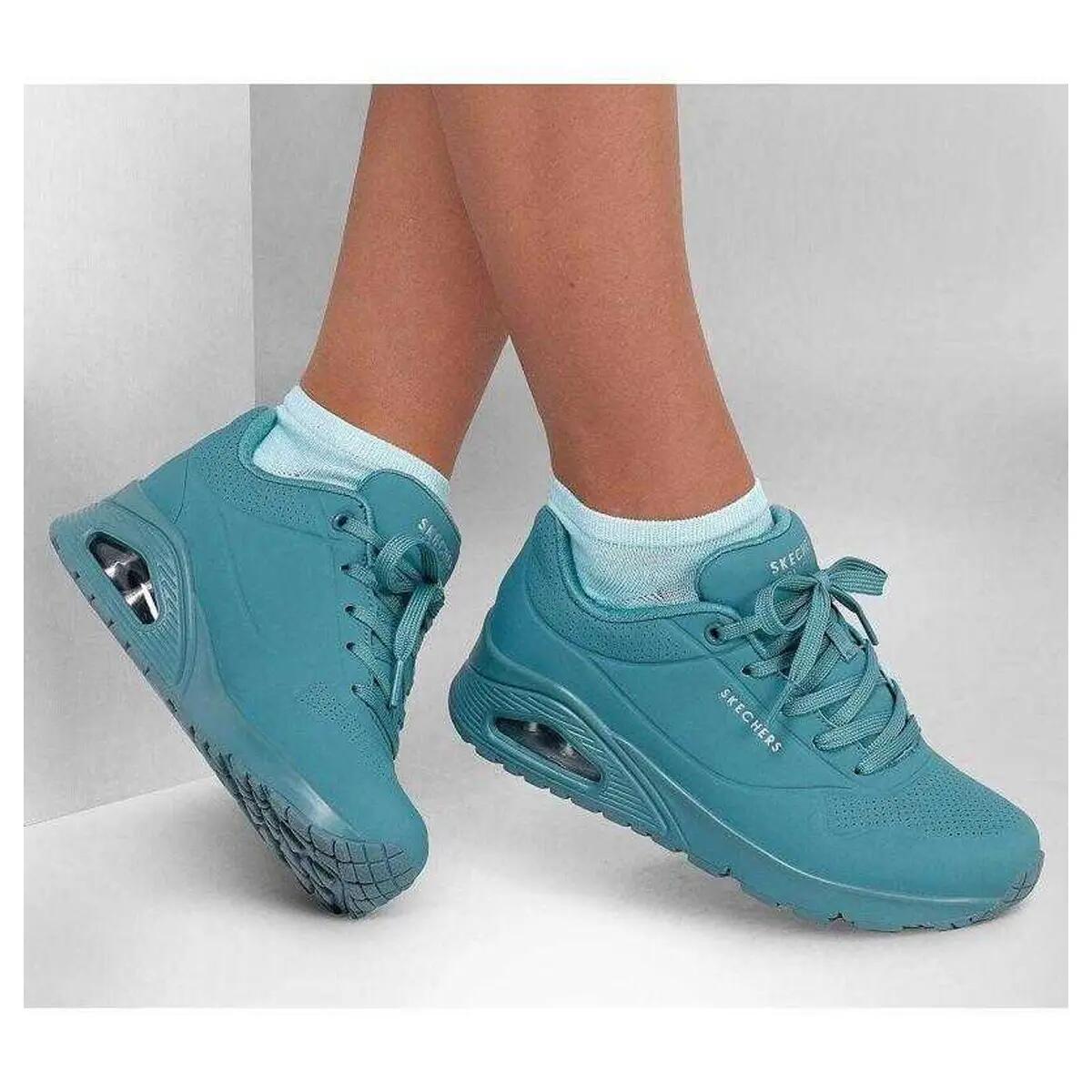Zapatillas Deportivas Uno Stand On Air Cuña para Mujer Azul, Verde 6/7