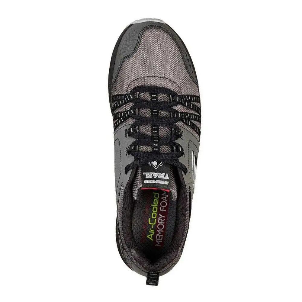 Mens Escape Plan Leather Waterproof Trekking Shoes (Grey/Silver) 3/7