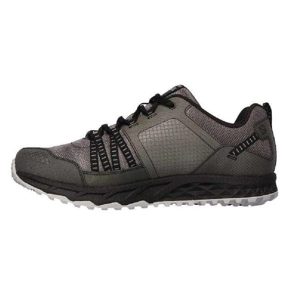 Mens Escape Plan Leather Waterproof Trekking Shoes (Grey/Silver) 2/7