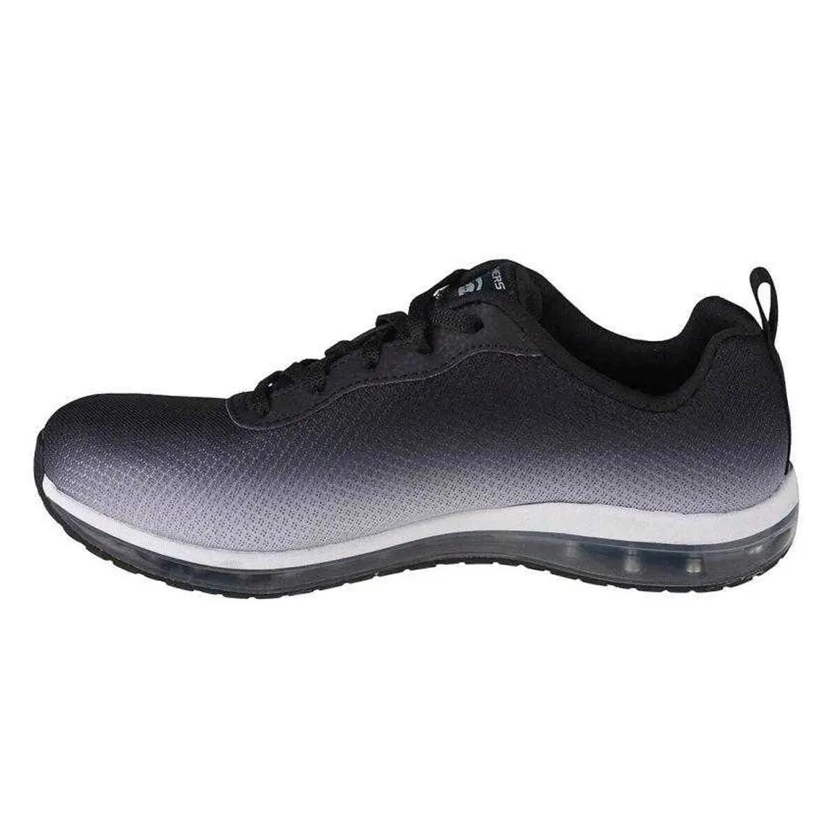 Womens/Ladies SkechAir Ombre Trainers (Black/Silver) 2/5