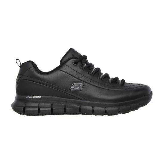 Buty sportowe damskie Skechers Sure Track Trickel sneakersy skórzane czarne