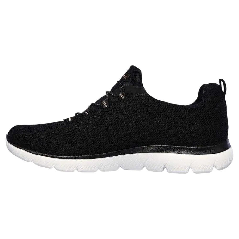 "Summits" LeoMuster Sneaker für , Texturierter Strick, Flach Damen Schwarz 2/15
