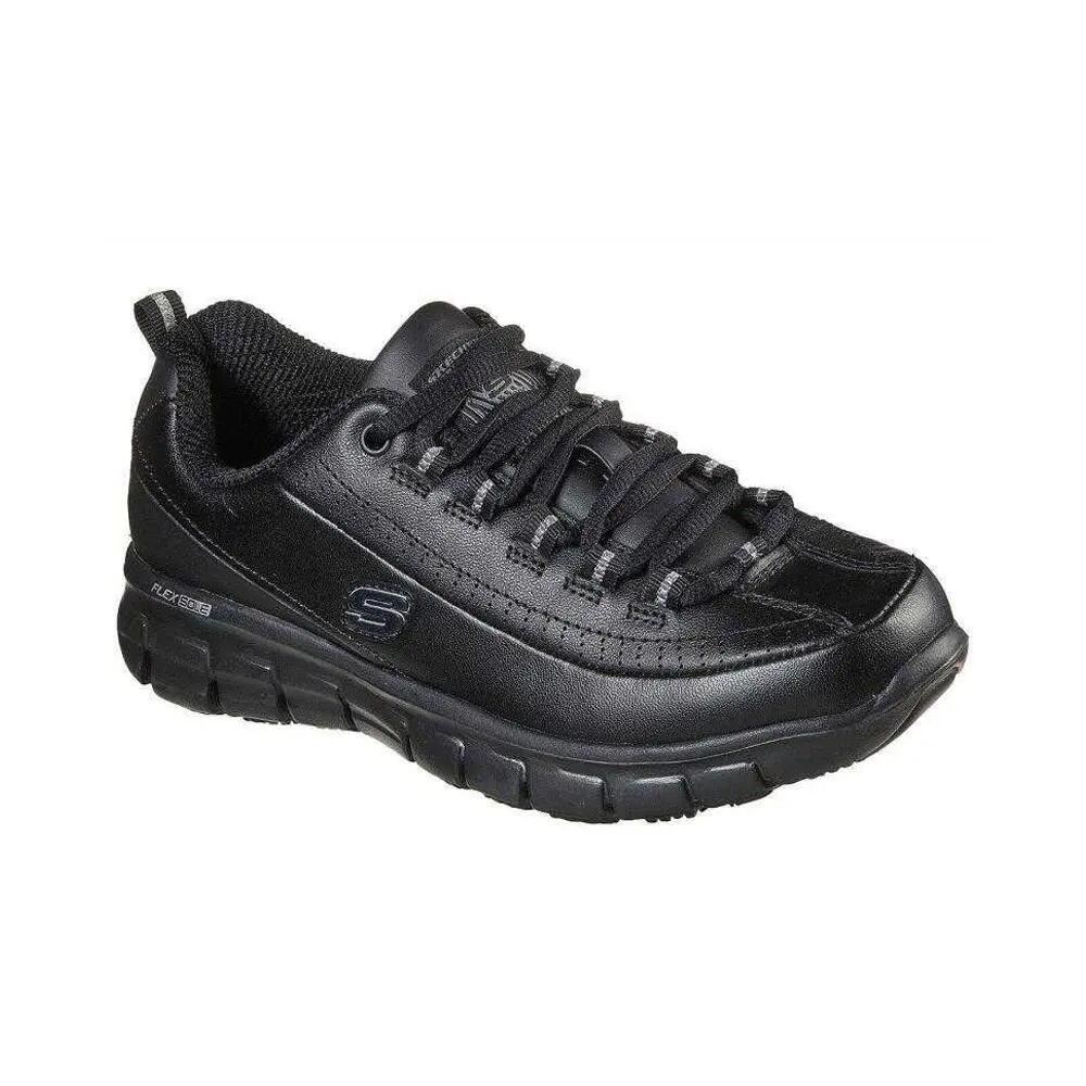 Womens/Ladies Sure Track Trickel Leather Shoes (Black) 7/7
