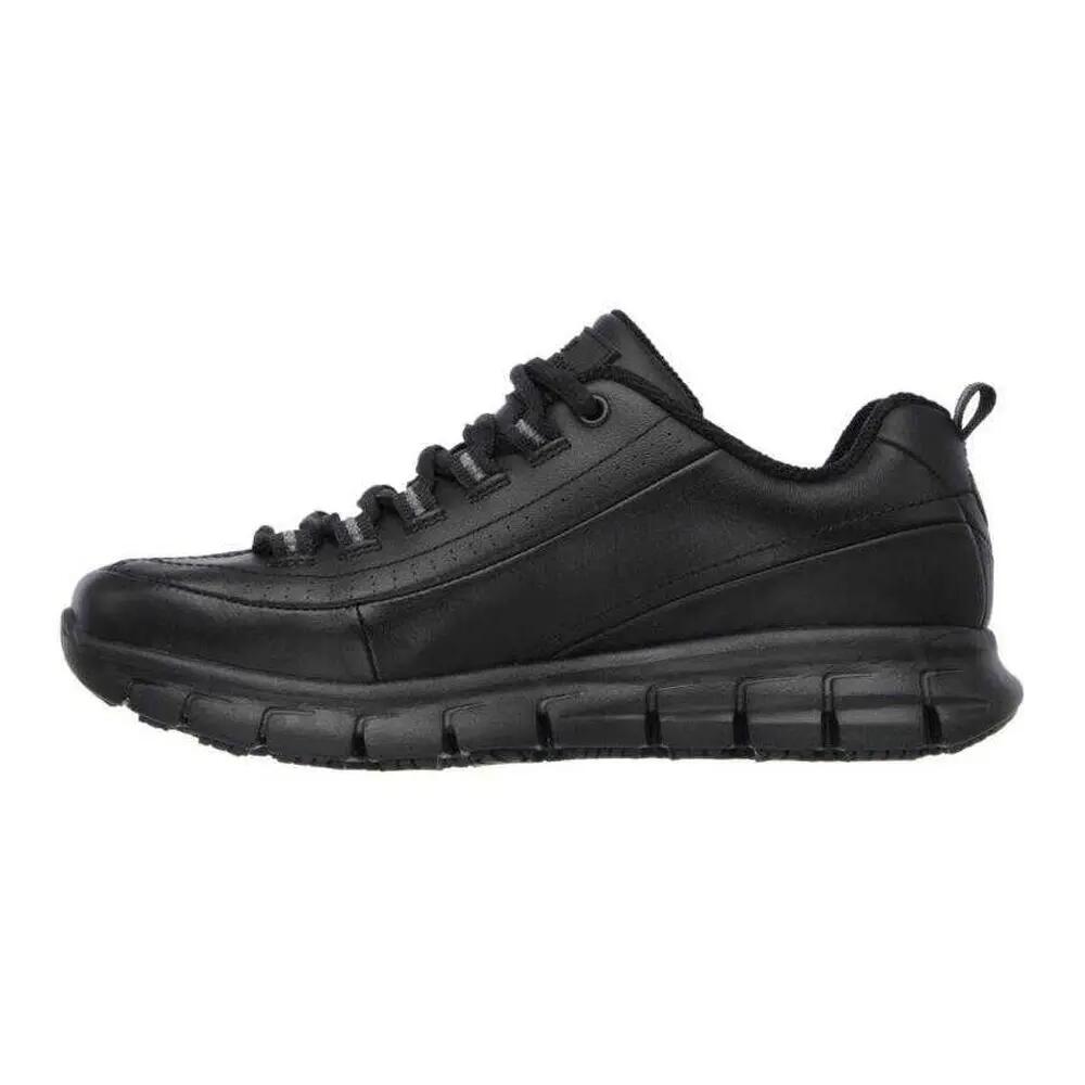 Womens/Ladies Sure Track Trickel Leather Shoes (Black) 3/7