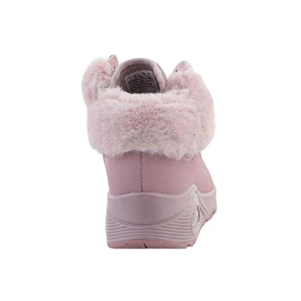 "Uno" Mit KunstpelzBesatz High Top Turnschuhe für , Keilabsatz Damen Pink 2/7