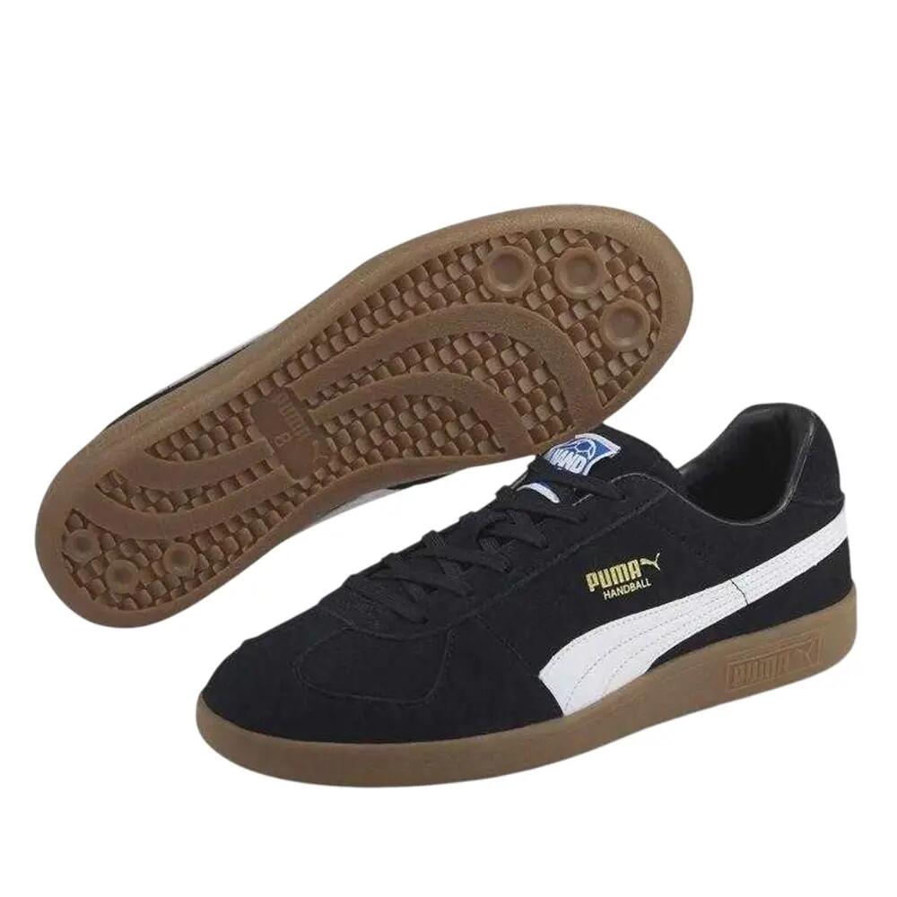 Mens Handball Cow Leather Trainers (Black) 7/15
