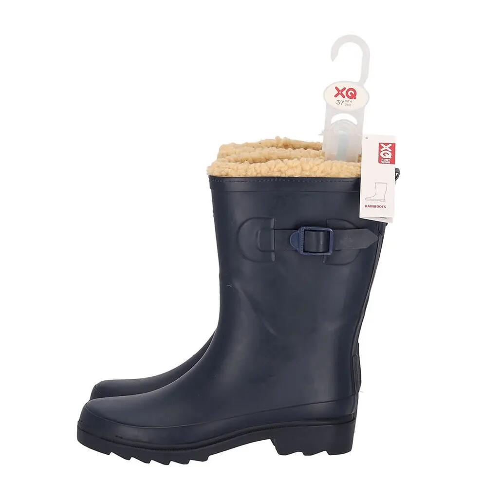 Botas de lluvia para mujer - Forro de piel - 100 % caucho - Impermeables 5/5
