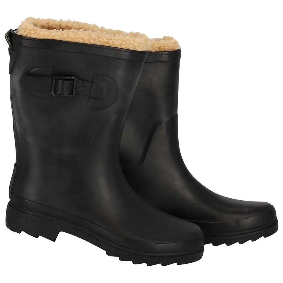 Botas de lluvia para mujer - Piel sintética - 100 % caucho - Impermeables 3/5