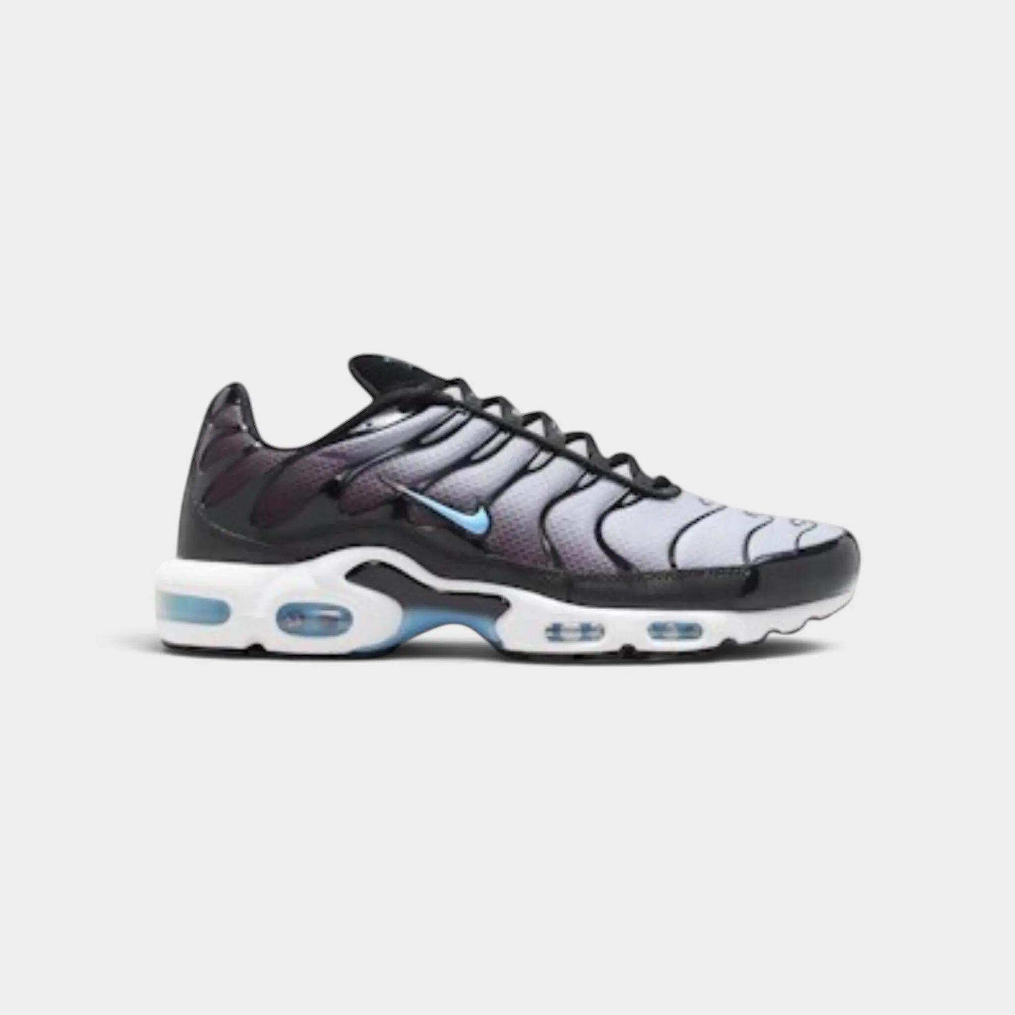 Nike Air Max Plus Black Light Smoke Grey Football Blue 1/2