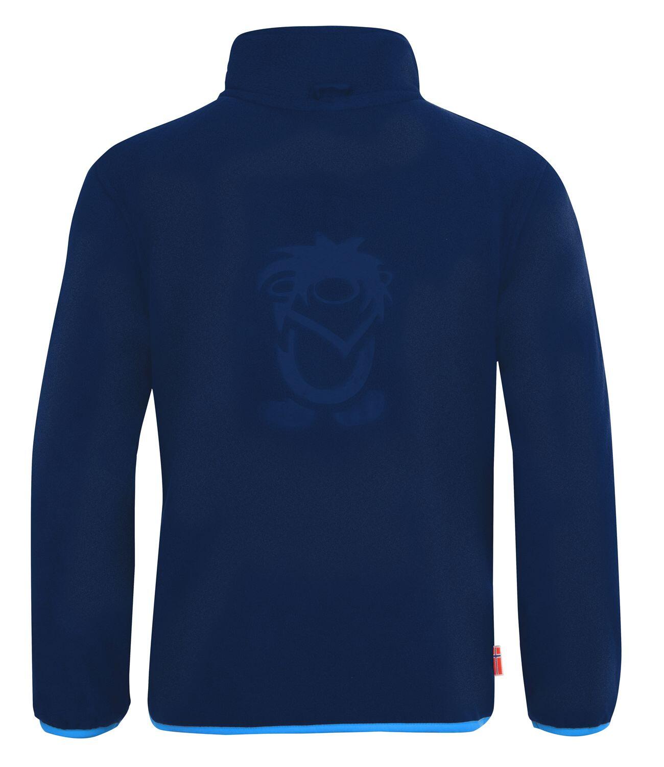 Kinder Fleece Jacke Oppdal XT Marineblau / Mittelblau 2/2