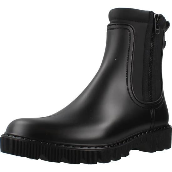 Bottes de pluie - Voile - Femme - Plates, mi-hautes - Igor W10300 - Noir
