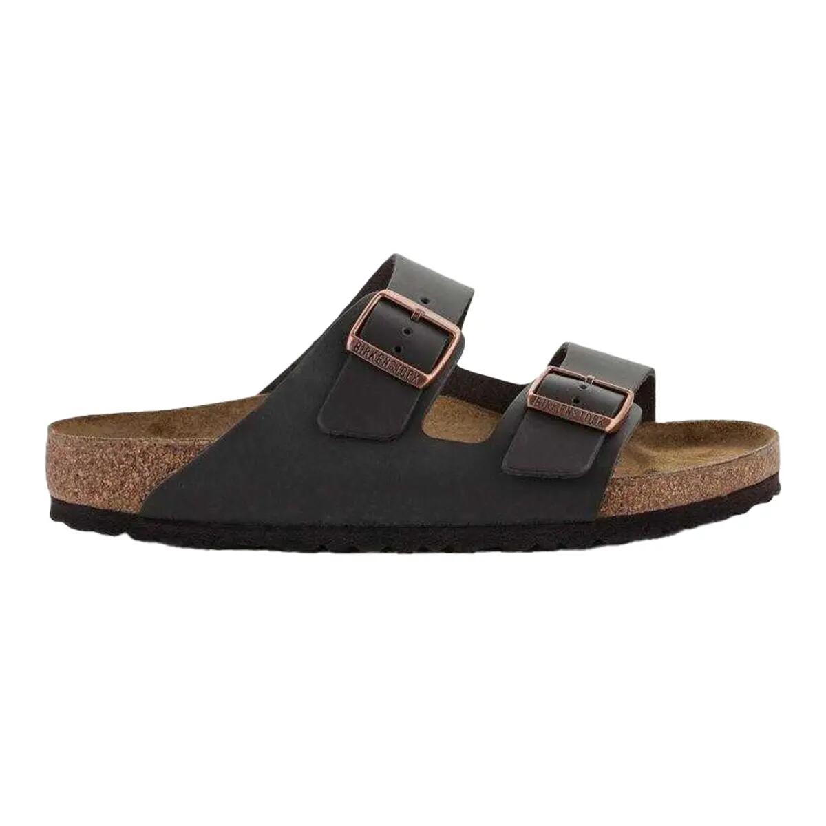 Sandales Motif/style Boucle ARIZONA Homme (Marron Foncé) 1/7