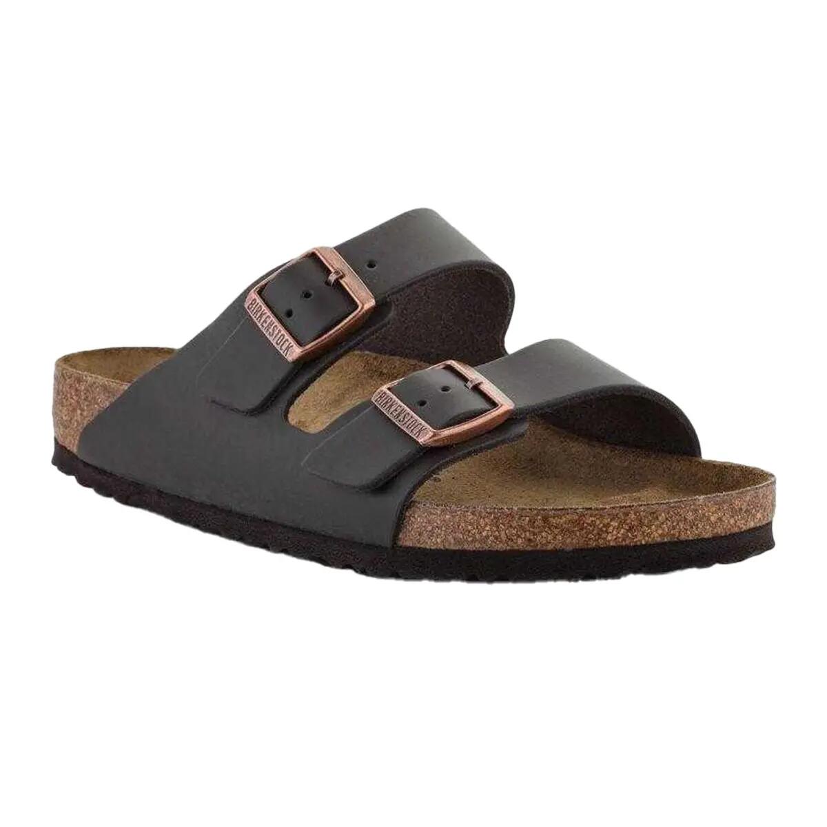 Sandales Motif/style Boucle ARIZONA Homme (Marron Foncé) 7/7