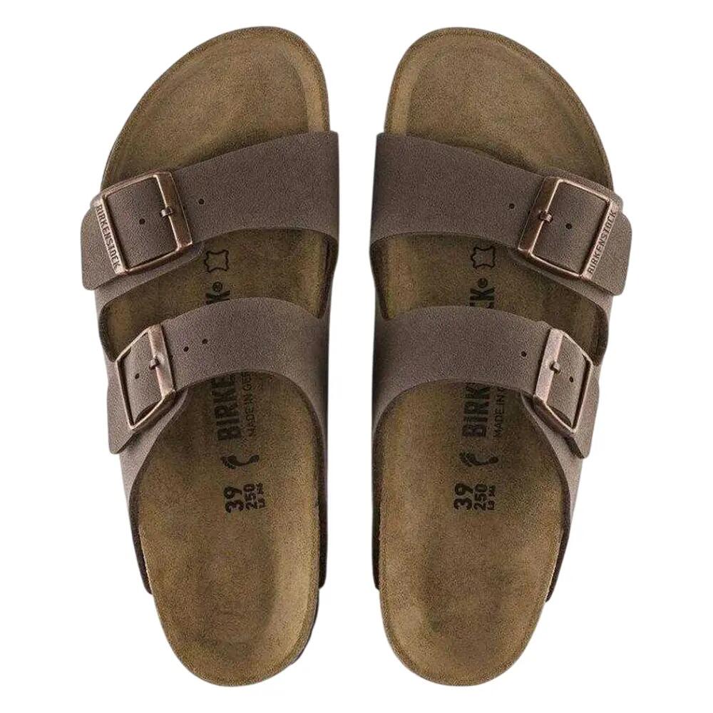 Unisex felnőtt Arizona szarvasbőr lapos szandál 3/8